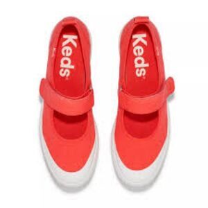 NWOB Ked's Mary Jane Sneaker Woman Fashion Sneakers  Red - Bottom sole White Sz9
